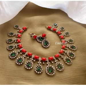 Emerald AD Coral Neckpiece