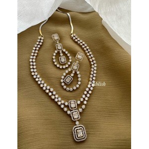 Royal AD Elegant Diamond Look alike Layer Neckpiece
