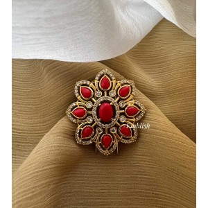 AD Flower Coral Hair Choti / Jada Billa