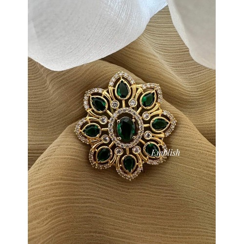 AD Flower Hair Choti / Jada Billa - Green AD Flower Hair Choti / Jada Billa - Green