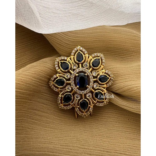 AD Flower Hair Choti / Jada Billa - Blue AD Flower Hair Choti / Jada Billa - Blue