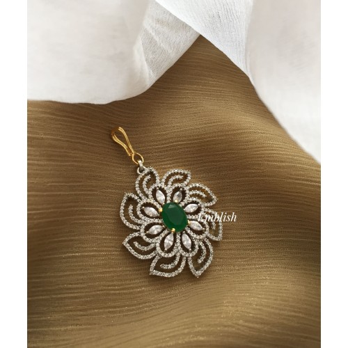 AD Flower Tilak Tikka  - Green