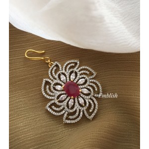 AD Flower Tilak Tikka - Pink