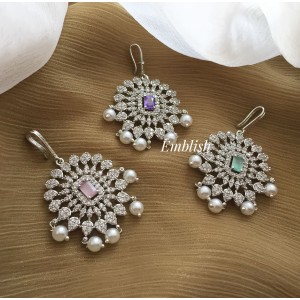 Ad Flower with Pearl Drop Tilak Tikka - Square.