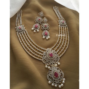 AD Flower Layer Neckpiece - Pink