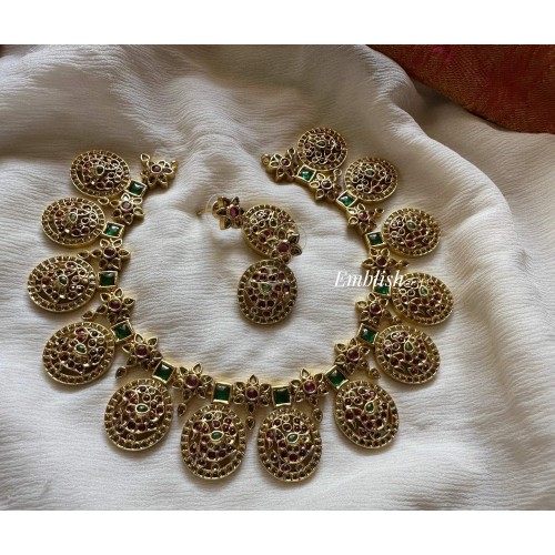 Kemp peacock Real gold inspired neckpiece -Short Kemp peacock Real gold inspired neckpiece -Short