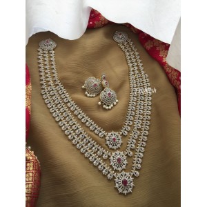 Royal AD Flower Triple Layer Neckpiece