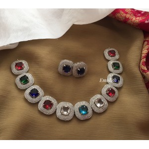 AD Square Party Wear Neckpiece