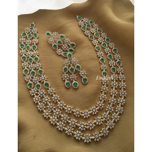 AD Flower Layer Neckpiece - Green