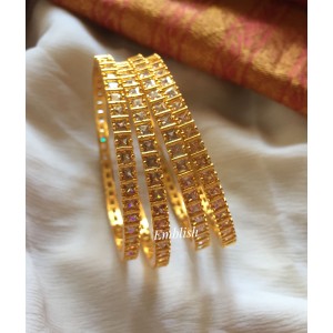 AD Square Gold Bangles