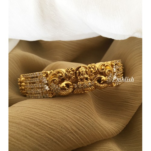 Lakshmi with Double Peacock Flower Bangle