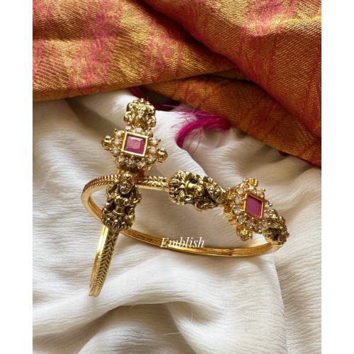 Antique Lakshmi Bangle - Red