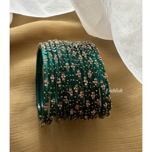 Rama Green Glass Bangles