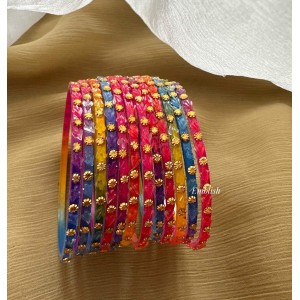 Multicolour Glass Bangles