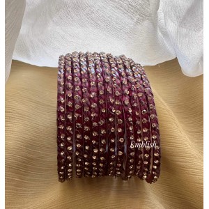 Violet Glass Bangles