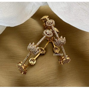 Antique AD Stones Flower Lotus Elegant Bangles