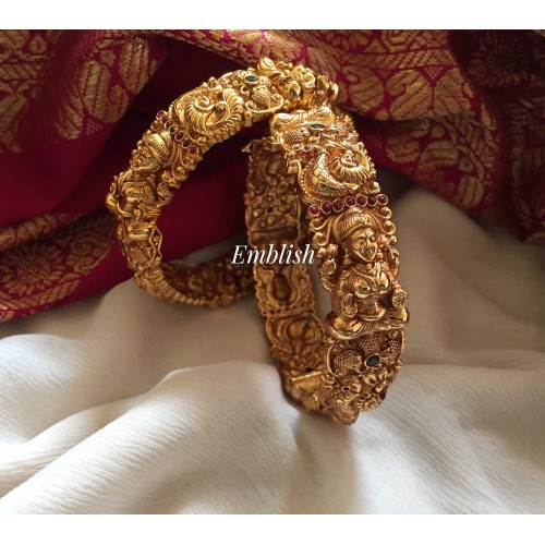 Antique Gold alike Nagas peacock bangle