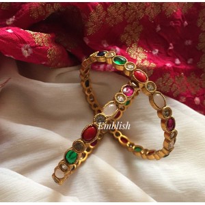 Navrathna sleek bangles 