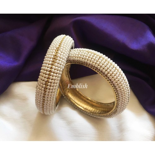 Pearl studded bangle