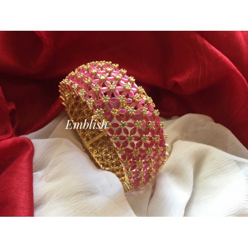 Ruby Ad crystal  openable bangle