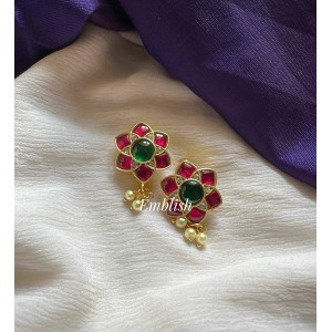 Kundan Jadau Flower Bugadi Style Earrings