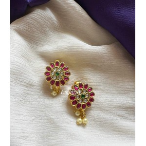 Kundan Jadau Beautiful Flower Bugadi Earrings