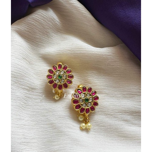 Kundan Jadau Beautiful Flower Bugadi Earrings