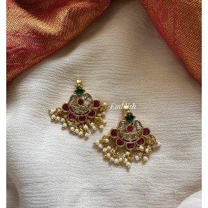 Kundan Jadau Pearl Drop Bugadi Earrings