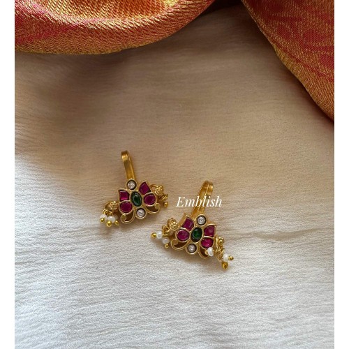 Antique Kundan Jadau Butterfly Bugadi Earrings