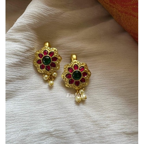 Kundan Jadau Flower Bugadi Earrings