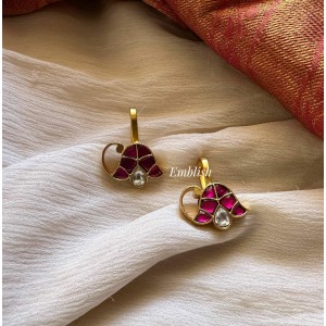 Antique Kundan Jadau Unique Style Bugadi Earrings