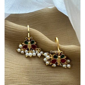 Kundan Jadau Butterfly Bugadi Earrings Kundan Jadau Butterfly Bugadi Earrings