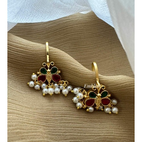 Kundan Jadau Butterfly Bugadi Earrings