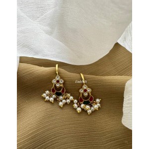 Kundan Jadau Flower Unique Bugadi Earrings Kundan Jadau Flower Unique Bugadi Earrings