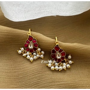 Kundan Jadau Mango Bugadi Earrings Kundan Jadau Mango Bugadi Earrings