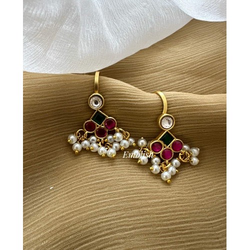 Kundan Jadau Elegant Flower Bugadi Style Earrings