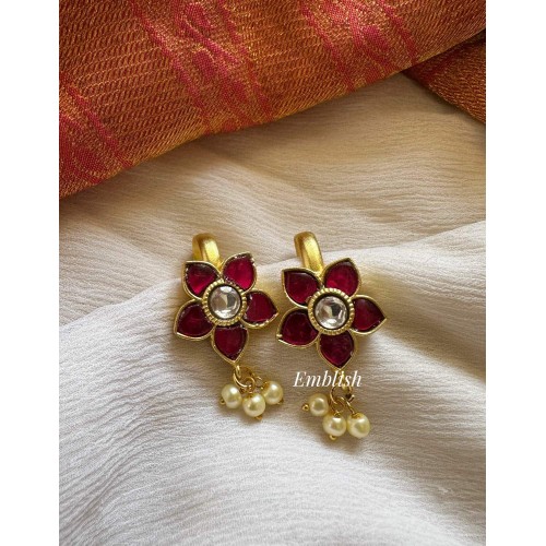 Kundan Jadau Flower Bugadi Earrings