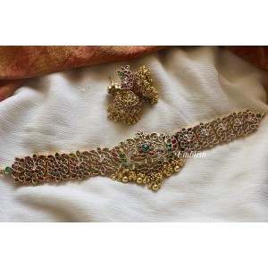 Grand kemp non idol High Neck Choker - Gold Beads