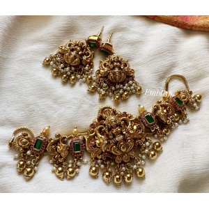 Antique Lakshmi with Intricate Double Haathi Choker