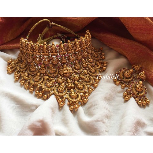 Grand nagas bridal closed neck choker 