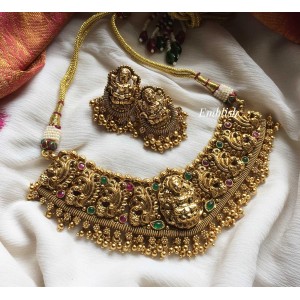 Gold alike Lakshmi Gold beads  new choker