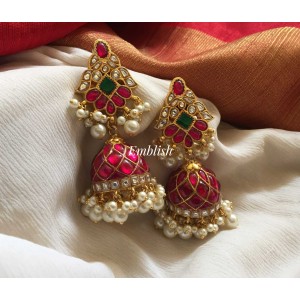 Kundan jadau jhumka 