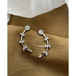 AD Flower Leaf Earcuff Earring AD Flower Leaf Earcuff Earring