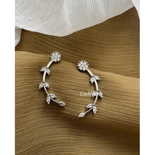 AD Flower Leaf Earcuff Earring