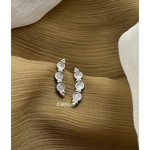 Ad Silver Circle Earcuff Earrings Ad Silver Circle Earcuff Earrings