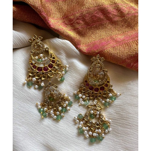 AD Kemp Flower Double Danglers - Pastel Beads