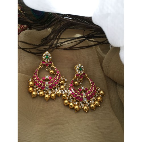 Kundan Jadau Flower Dangler Earring