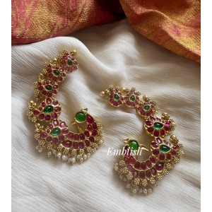 Kemp Peacock  Pearl Drop Earcuffs