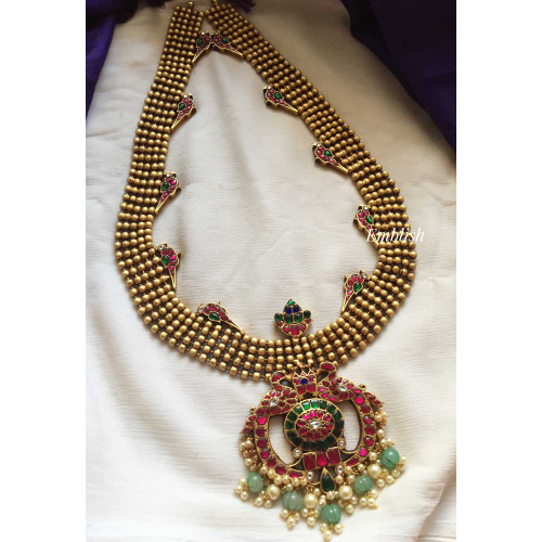 Vintage style kundan jadau bird neckpiece 