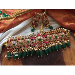 Grand kundan jadau high neck choker